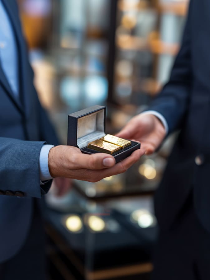 Großhandel-Ankauf Edelmetalle - Metalluebergabe